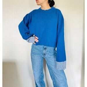 Anthropologie Blue Sweater